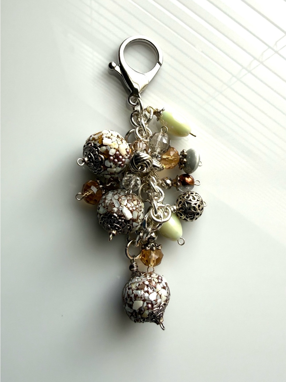 The Alabaster Bag Charm & Keychain